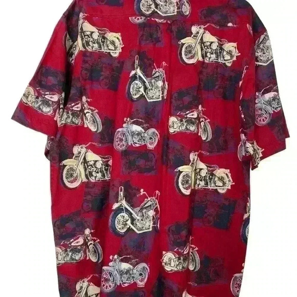 Clearwater outfitters Harley Davidson, motorcycle, red, high-quality cotton SZ-L - Picture 2 of 5